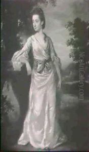 Portrait Of Miss Harvey by Francis Cotes