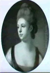 Portrait Of A Lady Said To Be Emilia, Duchess Of            Leinster, Bust Length by Francis Cotes