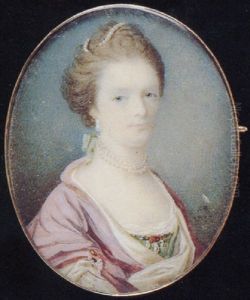 A Nobleman, In Green Dress With White Underslip And Ruby And Pearl Brooch At Her Corsage, White-lined Mauve Cloak Around Her Shoulders A Nobleman, In Green Dress With White Underslip And Ruby And Pearl Brooch At Her Corsage, White-lined Mauve Cloak Around Her Shoulders