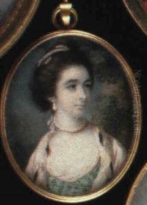Mary Anne, Countess Of Buckinghamshire (1740-1769), Her Backswept Brown Hair Adorned With Strands Of Pearls... Mary Anne, Countess Of Buckinghamshire (1740-1769), Her Backswept Brown Hair Adorned With Strands Of Pearls...