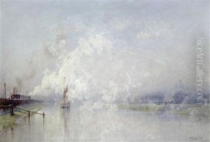 Steaming Into Lincoln by Frederick George Cotman