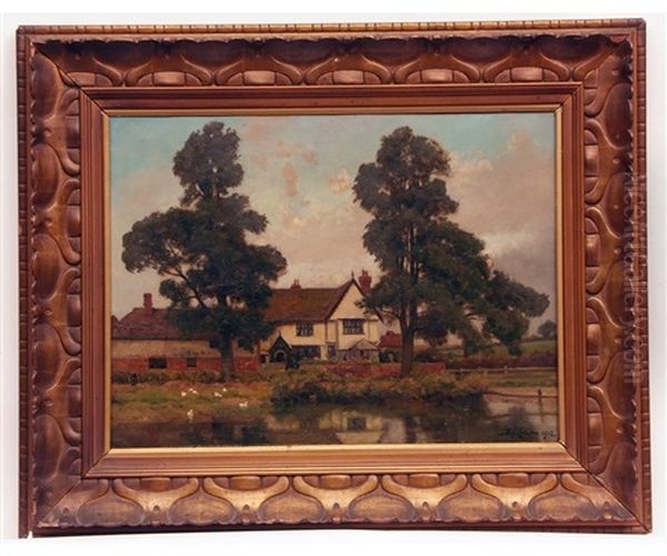 Landscape With House By A River - view 1