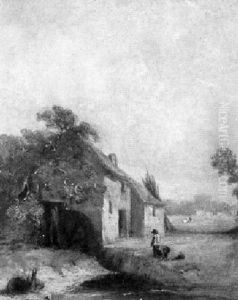 Landschaft Mit Wassermuhle Und Anglern by John Sell Cotman