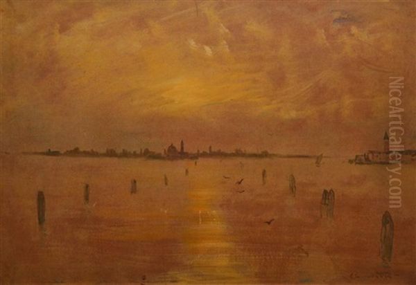 Lagune Au Crepuscule, Venise - view 1