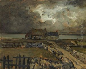 Chaumiere En Bord De Mer by Charles Cottet