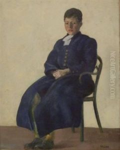 Portrait De Jeune Garcon En Bleu by Charles Cottet