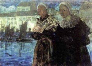 Femmes De Douarnenez Sur Le Port