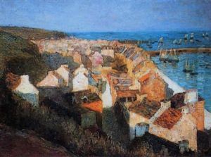 Cancale, Le Port Et Bisquines Sous Voiles