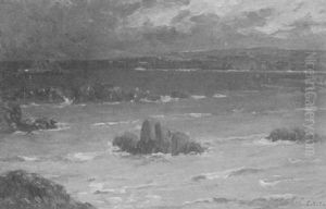 Clouds Coming Over Rocky Shoreline Clouds Coming Over Rocky Shoreline