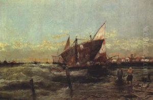 Hollandische Hafenszene by Charles Cottet