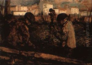 Pecheurs Ramassant Leurs Filets A Camaret