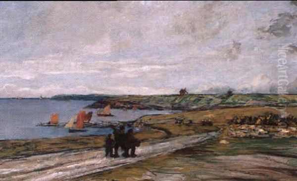 Marine En Bretagne - Les Voiles Rouges - view 1