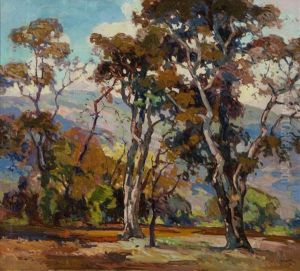Gnarled Veterans, Landscape With Sycamore Trees by John Wesley Cotton