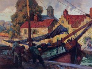 On A Bruges Canal by John Wesley Cotton