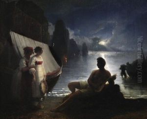Soiree Napolitaine by Felix Cottrau
