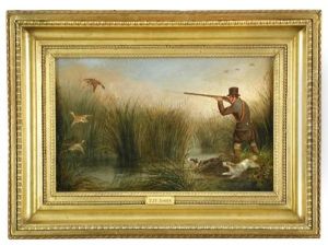 Duck Shooting Over Spaniels by Henry S. Cottrell