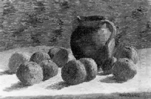 Nature Morte Au Pichet Et Aux Pommes