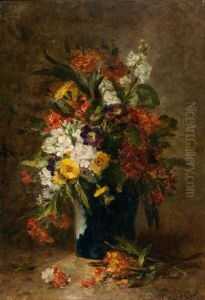 Blumenstillleben by Jean Alexandre Remy Couder