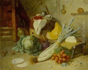 Kuchenstilleben Mit Gemuse by Jean Alexandre Remy Couder
