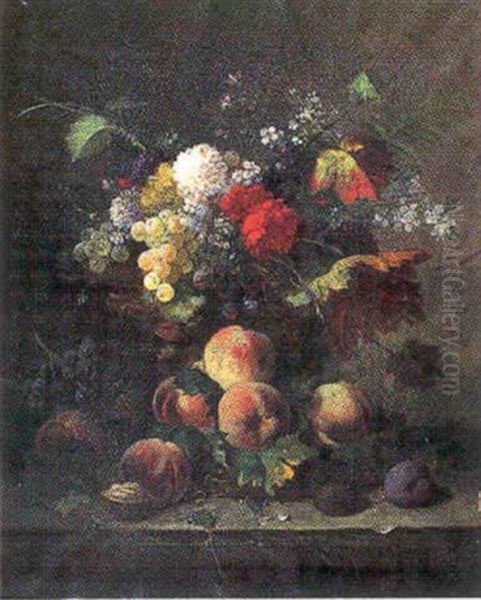Nature Morte Aux Fruits Et Fleurs - view 1