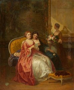 La Lettre by Louis Charles Auguste Couder