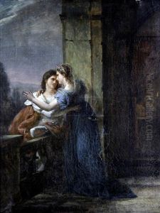Two Lovers by Louis Charles Auguste Couder