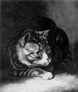 A Tabby Cat by Horatio Henry Couldery
