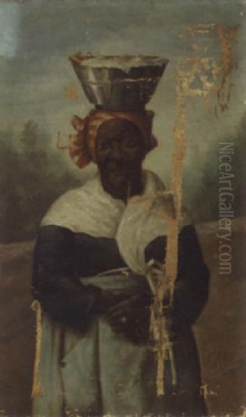 Portrait Of A Black Woman With A Headkerchief - view 1