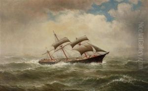 Ship In Rough Seas by William Coulter