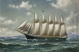The Rose Mahoney Under Sail by William Coulter