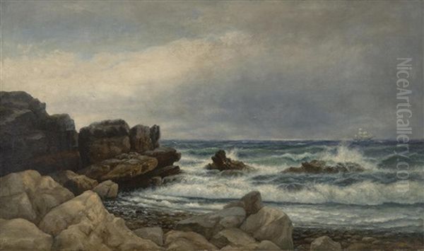 Clipper Ship Off Land's End - view 1