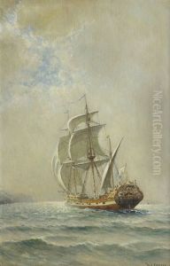 Ship At Full Mast by William Coulter