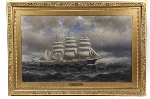 Four Mast Steel Barque "arthur Sewall" - view 1