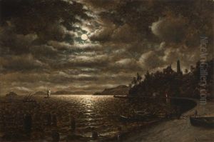 Northern California Cove In The Moonlight by William Coulter