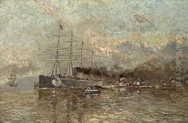 President Ulysses S. Grant's Return To America Aboard The Ship "city Of Tokyo" Of The Pacific Mail Steamship Company - view 1