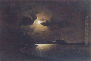 Full Moon Along The Coast by William Coulter