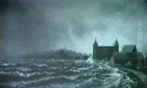 Stormy Coastal Scene Stormy Coastal Scene