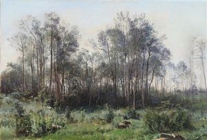 A Forest Clearing by Janus Andreas Bartholin La Cour