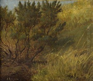 Studie Von Herbstlichen Grasern Und Baumen by Janus Andreas Bartholin La Cour