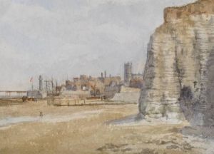 Fishing Beach Scene Possibly Hastings, 
View Of Thelandgate