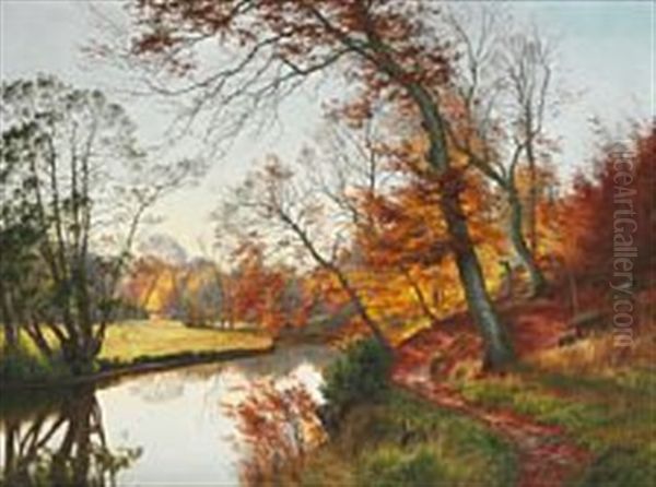 An Autumn Day At A Stream - view 1
