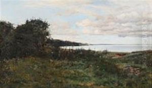 Coastal Scene On A Cloudy Summer Day At Aarhus