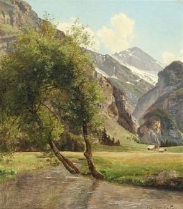 View Of The Alps by Janus Andreas Bartholin La Cour