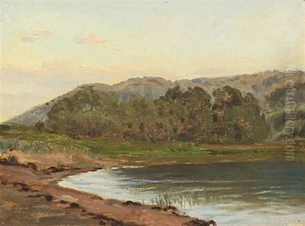 Early Morning Near A Lake - view 1