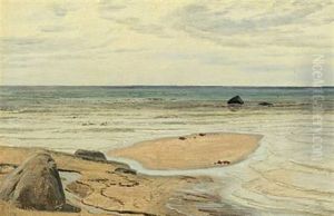Coastal Scenery With Boulders On The Beach