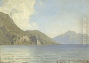 Ansicht Vom Luganer See
