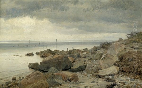 Regentag Am Strand Von Kulhusrende Bei Frederiksborg - view 1