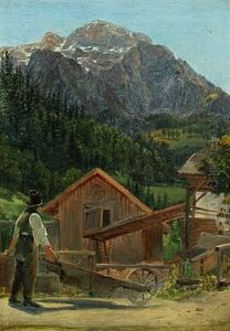 Landscape Probably From The Alps by Janus Andreas Bartholin La Cour