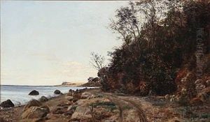 Beach Scene From Aarhus Bay, Denmark