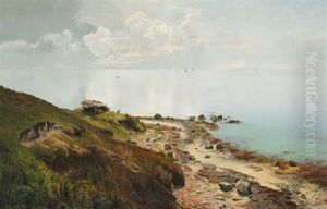 Stille Sommerdag Ud Over Havet